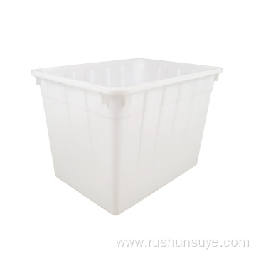 800*580*610 mm White aquatic stackable crate